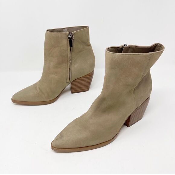 Enzo Angiolini Pointed Toe Leather Ankle Booties Mabbin 7.5 - Picture 2 of 8